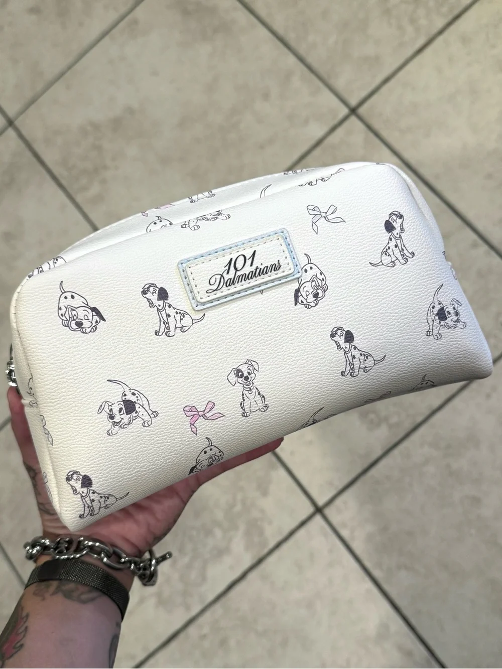 Disney 101 Dalmatians White Cosmetic Pouch